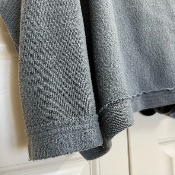 Free People Huntington Fleece Cowl Neck Sweatshirt Pullover in Gray, Size XS - Picture 8 of 11